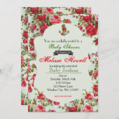  Baby shower of verjaardagsuitnodiging Kaart (Voorkant / Achterkant)