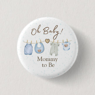 Baby Shower Oh Baby! Knoopje Ronde Button 3,2 Cm