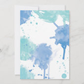 Baby shower Oh baby splash uitnodiging (Achterkant)