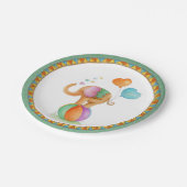 Baby shower olifant circus whimsy art bord (Gekanteld)