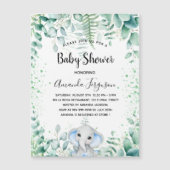 Baby shower olifant eucalyptus magnet (Voorkant)