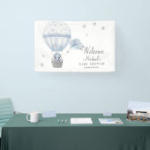 Baby shower olifant met luchtballon spandoek (Beurs)