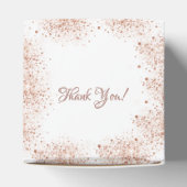 Baby shower olifant roos goudroze glitter meisje bedankdoosjes (Bovenkant)