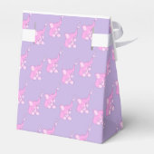 Baby shower olifanten roze paarse geschenk gunst d bedankdoosjes (Achterkant)