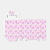 Baby shower olifanten roze wit geschenk gunst doos bedankdoosjes (Uitgevouwen)