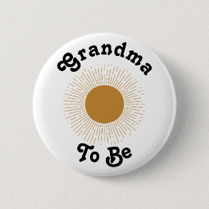 Baby shower oma om hier te zijn komt de zoon ronde button 5,7 cm
