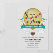 Baby shower omhoog en weg kaart (Voorkant / Achterkant)