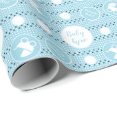 Baby shower-omlooppapier met rol voor tulpen cadeaupapier (Rol Hoek)