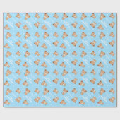 Baby shower-omlooppapier met rol voor tulpen cadeaupapier (Vlak)