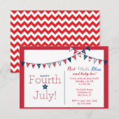 Baby shower Onafhankelijkheidsdag 4 juli Kaart (Voorkant / Achterkant)