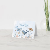 Baby Shower Onder de zee Bedankkaart (Voorkant)