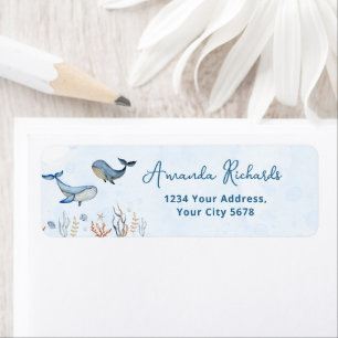 Baby Shower onder de zee Etiket