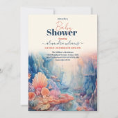 Baby shower onder het Zee Kaart (Voorkant)