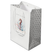 Baby shower onderwater zeewier medium cadeauzakje (Achterkant Gekanteld)