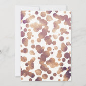 Baby Shower Onechte Goud Bronzen Uitnodigingen (Achterkant)