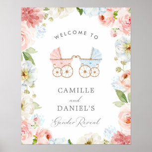 Baby shower onthullen WelkomstPoster Poster