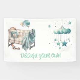 Baby Shower Ontwerp je eigen Spandoek