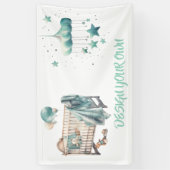 Baby Shower Ontwerp je eigen Spandoek (Verticaal)