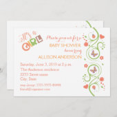 Baby shower ontwerp kaart (Voorkant / Achterkant)