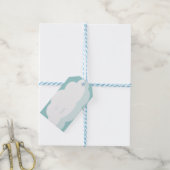 Baby shower Ooievaar Levering (Boy) Cadeaulabel (Met Touw)