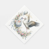 Baby Shower Ooievaar Servet (Hoek)
