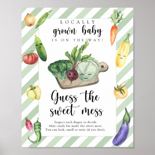 baby shower op de boerenmarkt-zoete rotzooi poster (Voorkant)