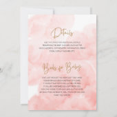 Baby shower op en af kaart (Achterkant)