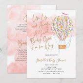 Baby shower op en af kaart (Voorkant / Achterkant)