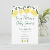 Baby shower op lange afstand Sprinkle van Mail Lem Kaart (Staand voorkant)