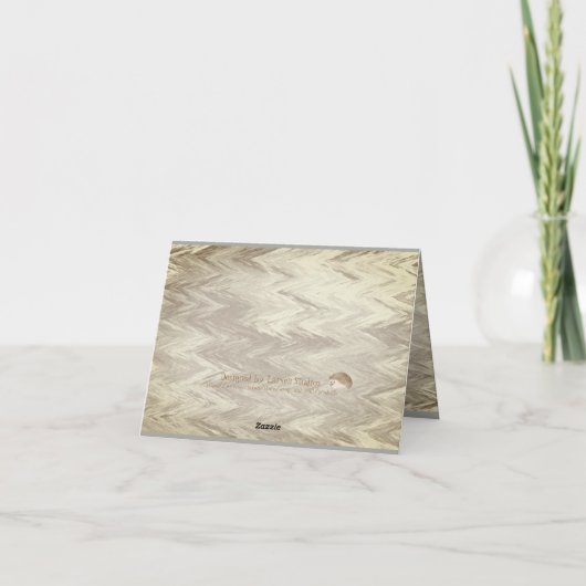 Baby shower op maat bedankkaart (Achterkant)