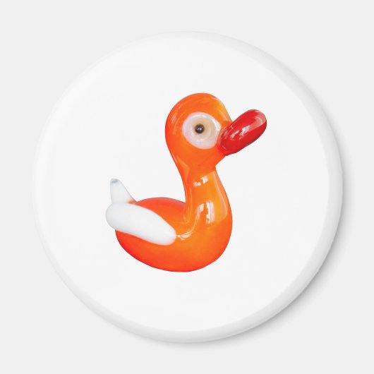 Baby shower Oranje eenden Magneet (Voorkant)