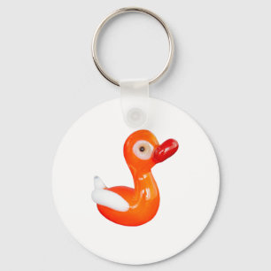 Baby shower Oranje eenden Sleutelhanger