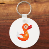 Baby shower Oranje eenden Sleutelhanger (Voorkant)