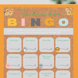 Baby shower oranje ijsbreker bingo spellen