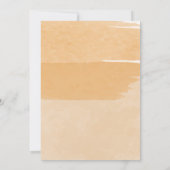 BABY SHOWER | Oranje Waterverf Lily Kaart (Achterkant)