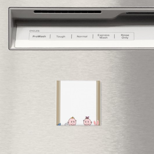 BABY SHOWER OUDER MOM DAD MAGNEET (Insitu (Vaatwasser))