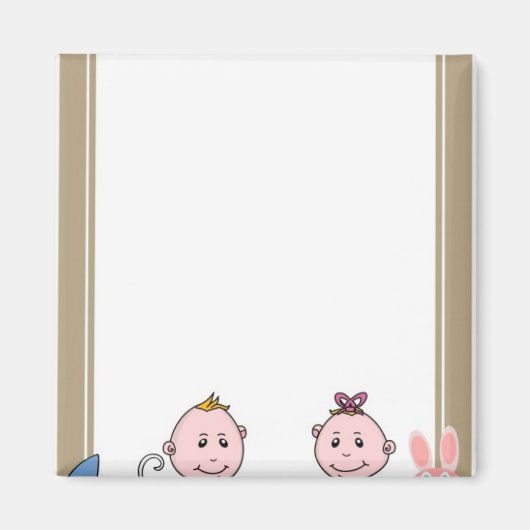 BABY SHOWER OUDER MOM DAD MAGNEET (Voorkant)