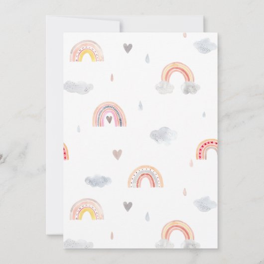 Baby shower over de mijlen kaart (Achterkant)