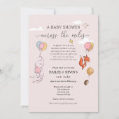 Baby shower over de mijlen kaart (Voorkant)