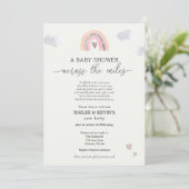 Baby shower over de mijlen kaart (Staand voorkant)