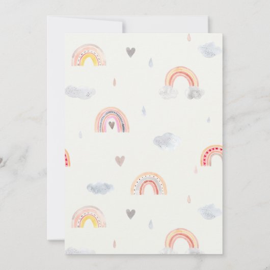 Baby shower over de mijlen kaart (Achterkant)