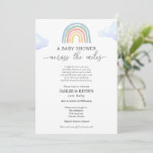 Baby shower over de mijlen kaart (Staand voorkant)