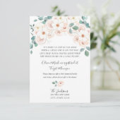 Baby shower over lange afstand informatiekaartje (Staand voorkant)