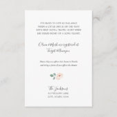 Baby shower over lange afstand informatiekaartje (Voorkant)