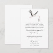 Baby shower over lange afstand informatiekaartje (Voorkant / Achterkant)