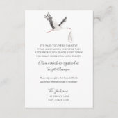 Baby shower over lange afstand informatiekaartje (Voorkant)