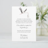 Baby shower over lange afstand informatiekaartje (Staand voorkant)