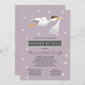 Baby shower over lange afstand per post kaart (Voorkant / Achterkant)