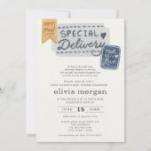 Baby shower over lange afstand per post kaart (Voorkant)