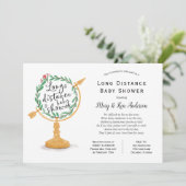 Baby shower over lange afstand per post kaart (Staand voorkant)